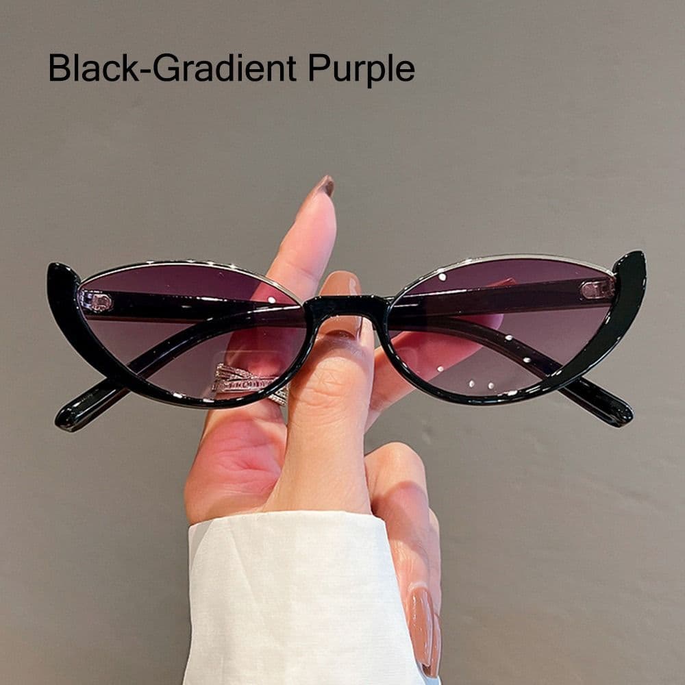 New Small Sunglasses Women Trendy Vintage Shades Eyewear Fashion Driving Cycling Sunglasses Half-frame Sun Glasses