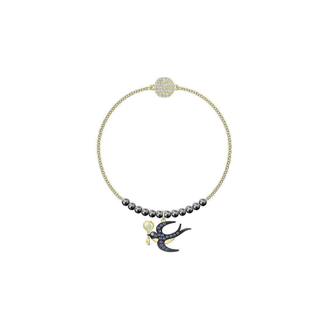 Swarovski Remix Collection Swallow Pendant Design Gold-Plated Bracelet Women bracelet 5494381 L