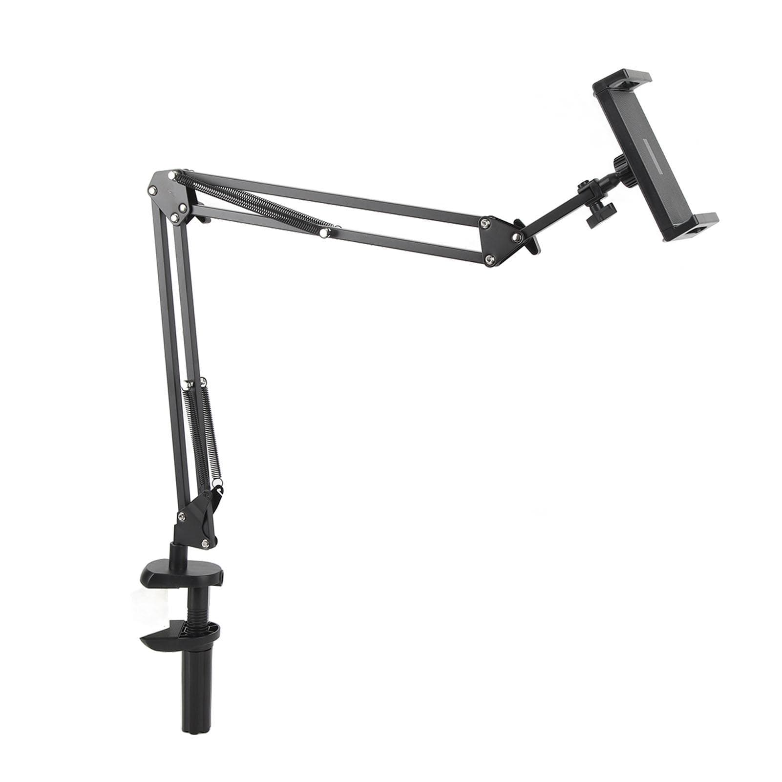 Phone Mount Holder Foldable Arm Adjustable Tablet Clamp Universal for Table Desk Bed