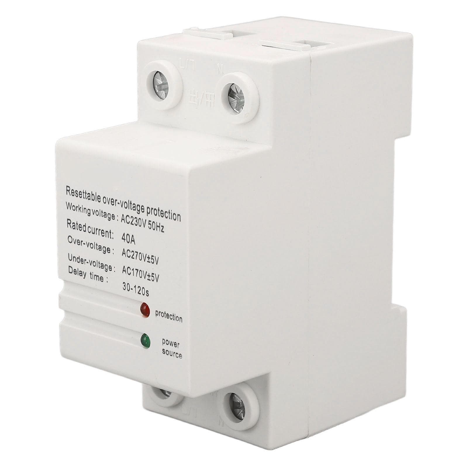 Voltage Protective Device Single Phase Self Resetting Auto Over Under Voltage Protector with Light
