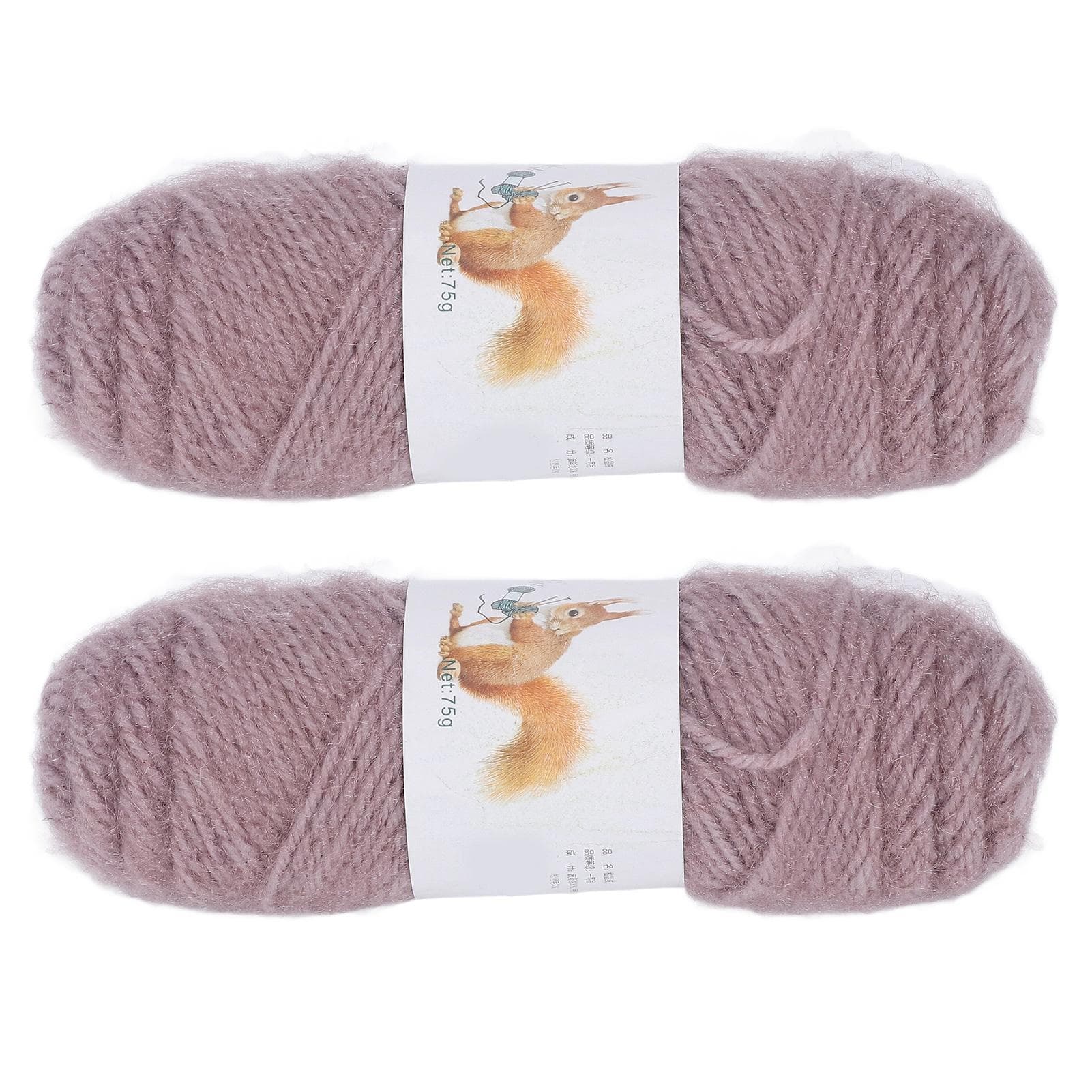 2pcs Crochet Yarn Hand Knitted DIY Production Medium Coarse Simply Soft Yarn Camel Cotton Yarn for