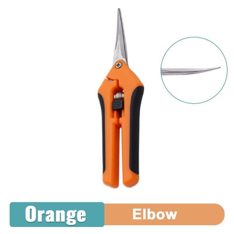 1Pcs Gardening Fruit Picking Scissors Cut Tools for Shrub Trimmer Household Leaf Potted Branch Pruner elbow orange