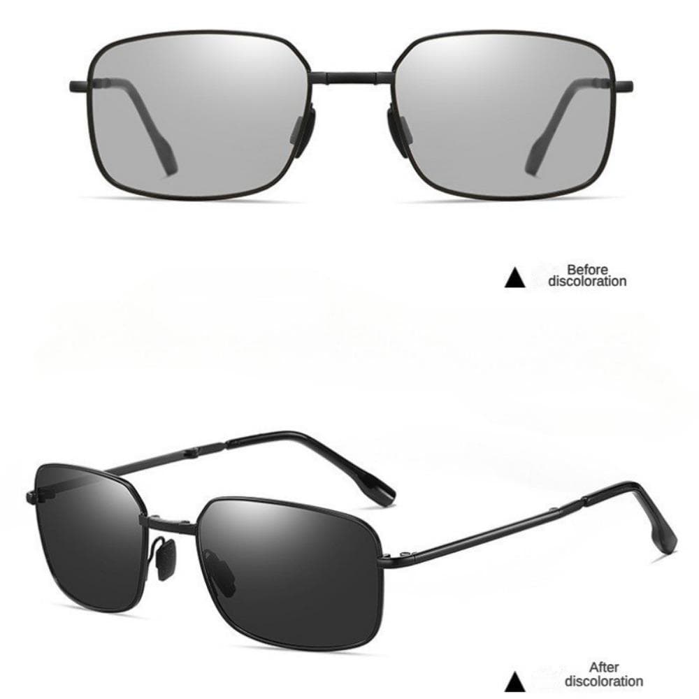 Fashion folding photochromic sunglasses for outdoor driving UV protection lightweight durable