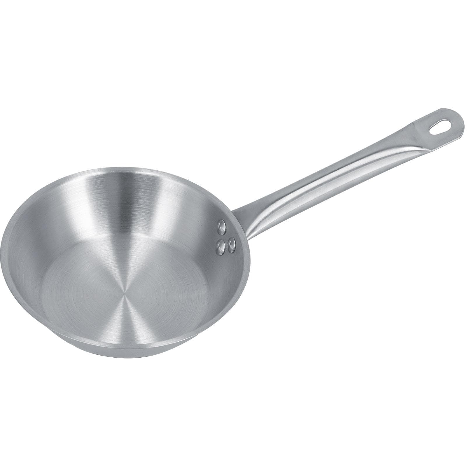 Stainless Steel Frying Pan Single Handle Fried Pan Cookware for Home induction Cooker9.4x2.0in