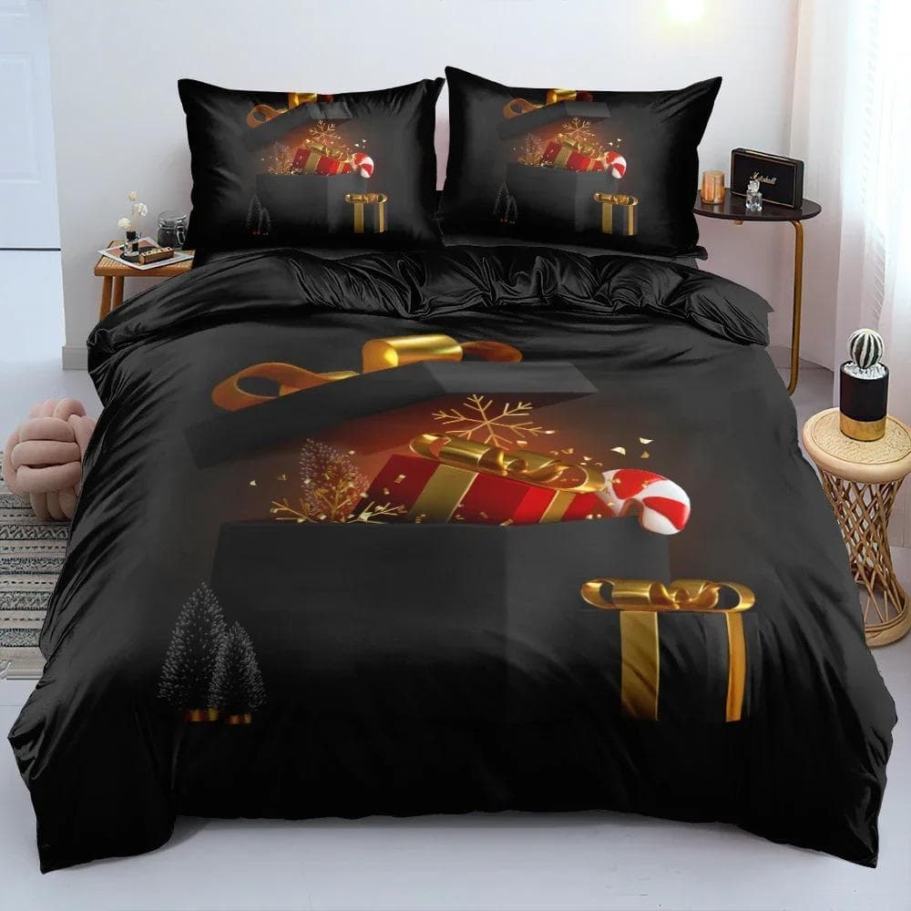 3D Floral Bedding set DuvetQuiltComforter Cover sets Flower Bed Linen Merry Christmas Design Custom King Queen Full Size 70x133cm 2pcs