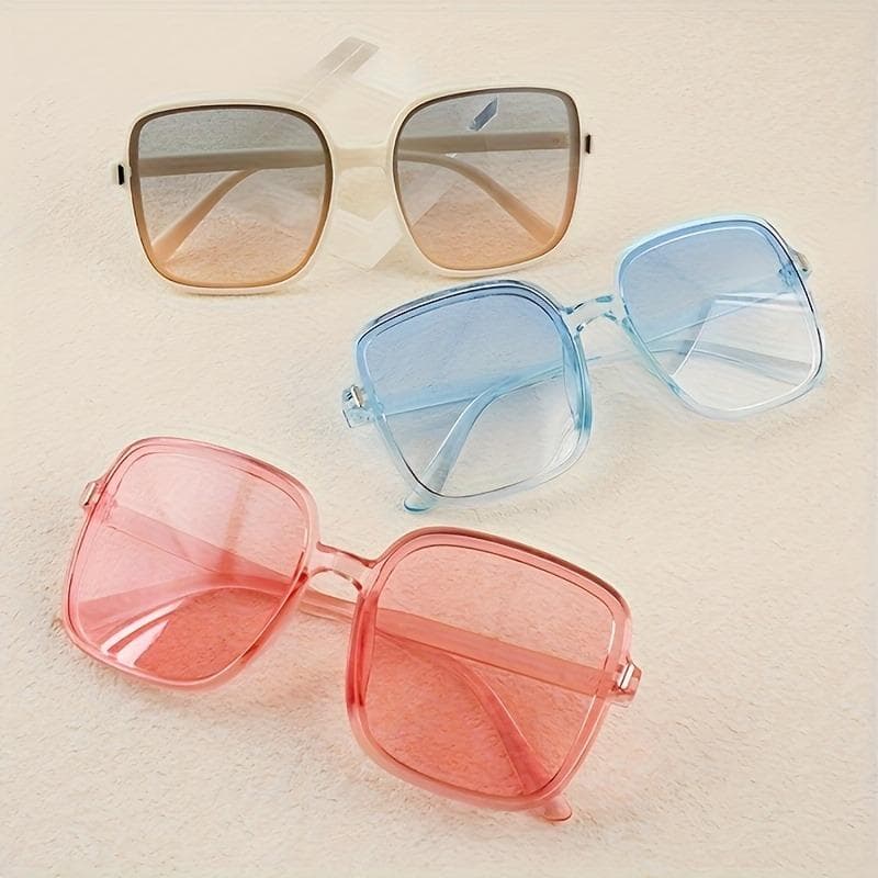 1/3PCS Modern Box Fashion Glasses for Men Women Lightweight PC Lens Daily Casual Durable Eyewear Accessories