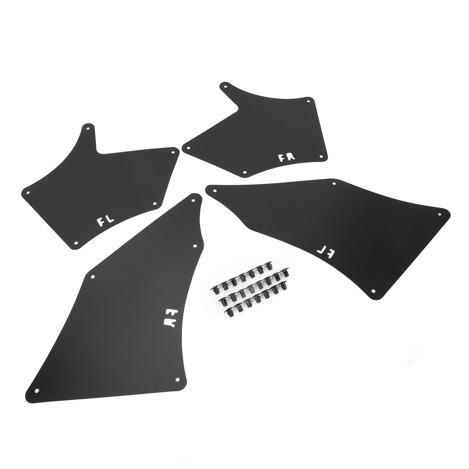 4PCS Splash Guards Liner Shields with Clips Front Left Right Wheel Inner Mudguards Liner Set for