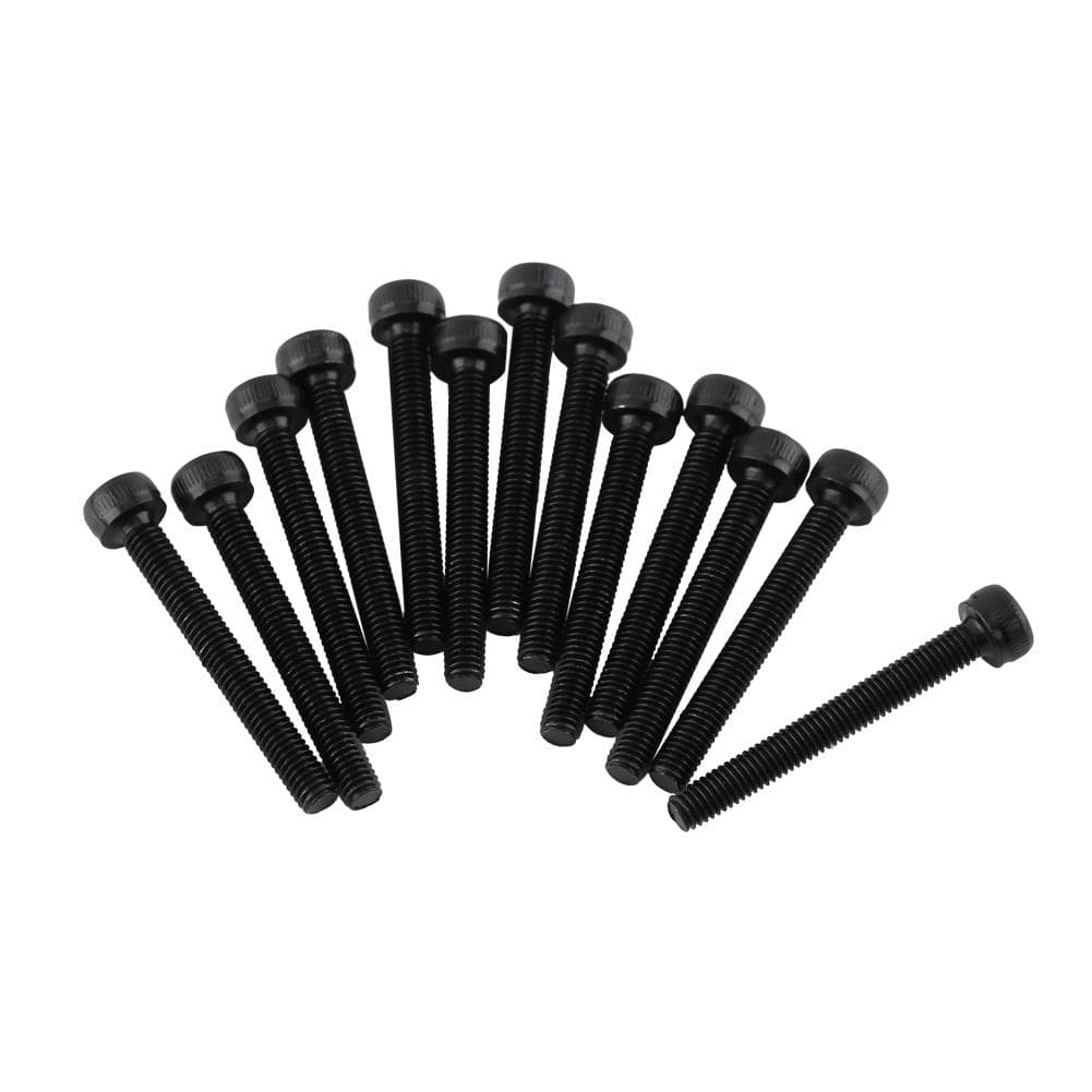 M3 Black Hex Socket Cap Head Screw Bolt Set (M3*25mm,Fully Threaded,50pcs)