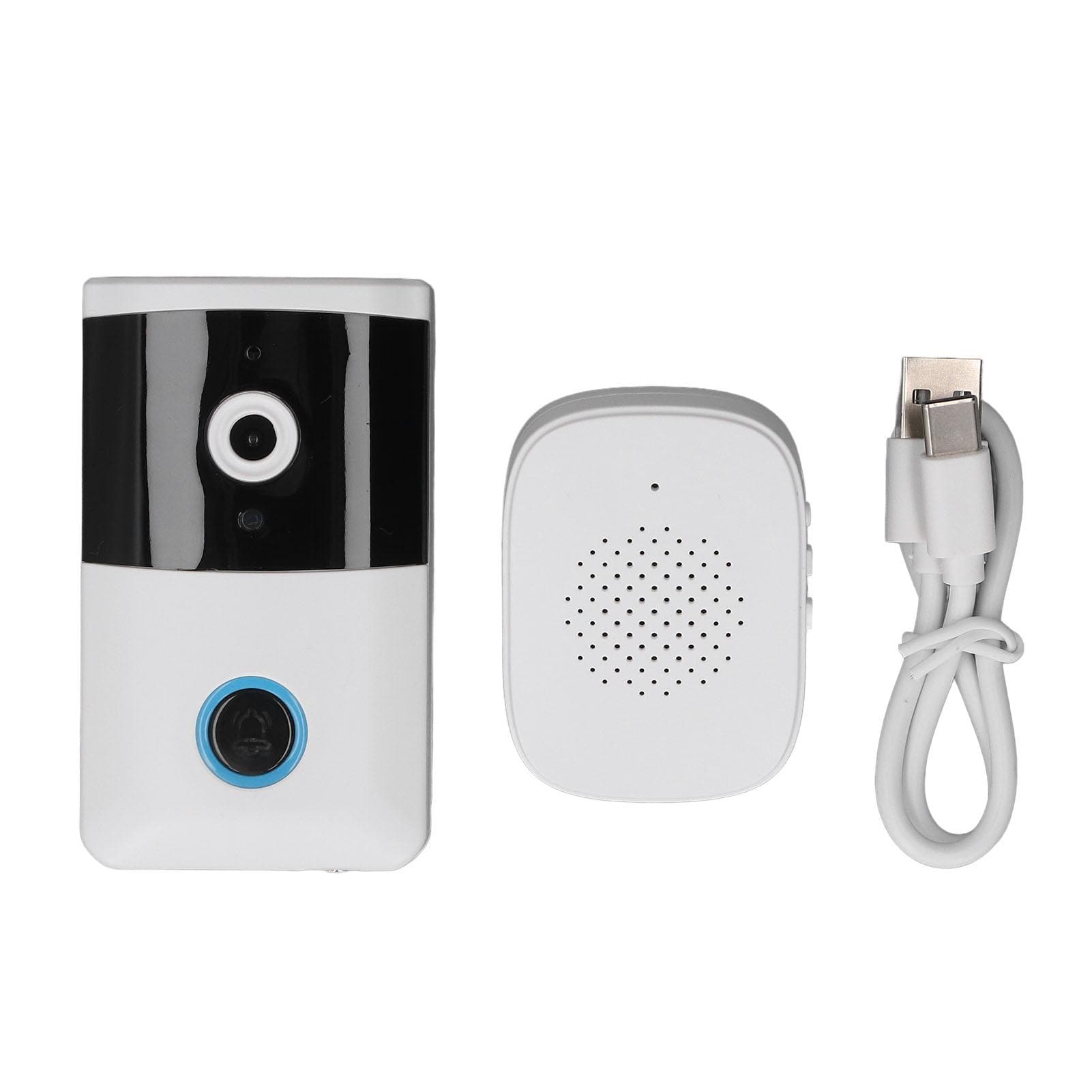 Wireless Video Doorbell Rechargeable Night Vision Smart Doorbell Camera with App Control 2 Way
