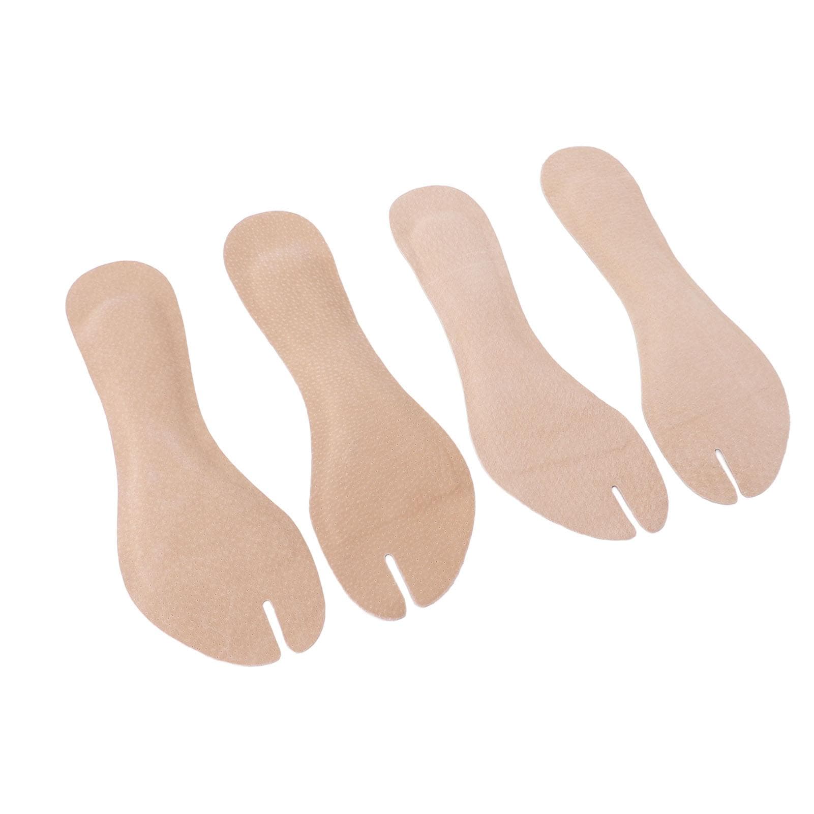 2 Pairs Flip Flop Insoles PU Leather Flip Flop Cushion Insoles Soft Shockproof Adhesive Flip Flop S(for 2-4kg)