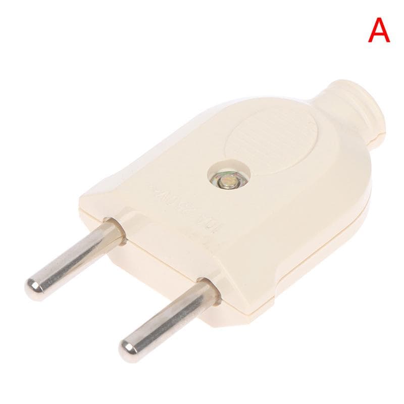 1Pc Eu European 2 Pin Ac Electric Power Male Plug Female Socket Outlet Adaptor