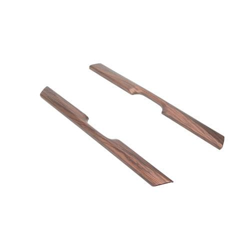 2PCS Peach Wood Grain Inner Water Cup Holder Stripe Trim For Honda CRV 2017-2019