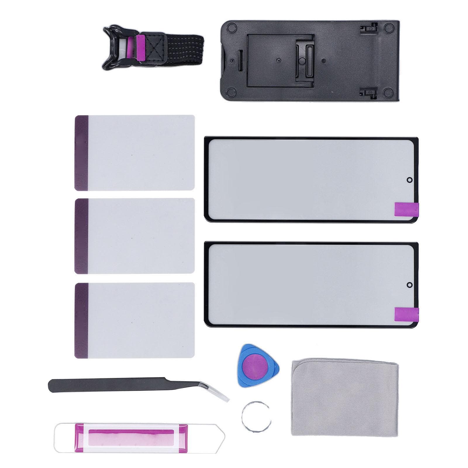 2PCS Screen Replacement for Galaxy Z Fold 4 5G F936 Phone Front Outer Lens Glass Screen with OCA