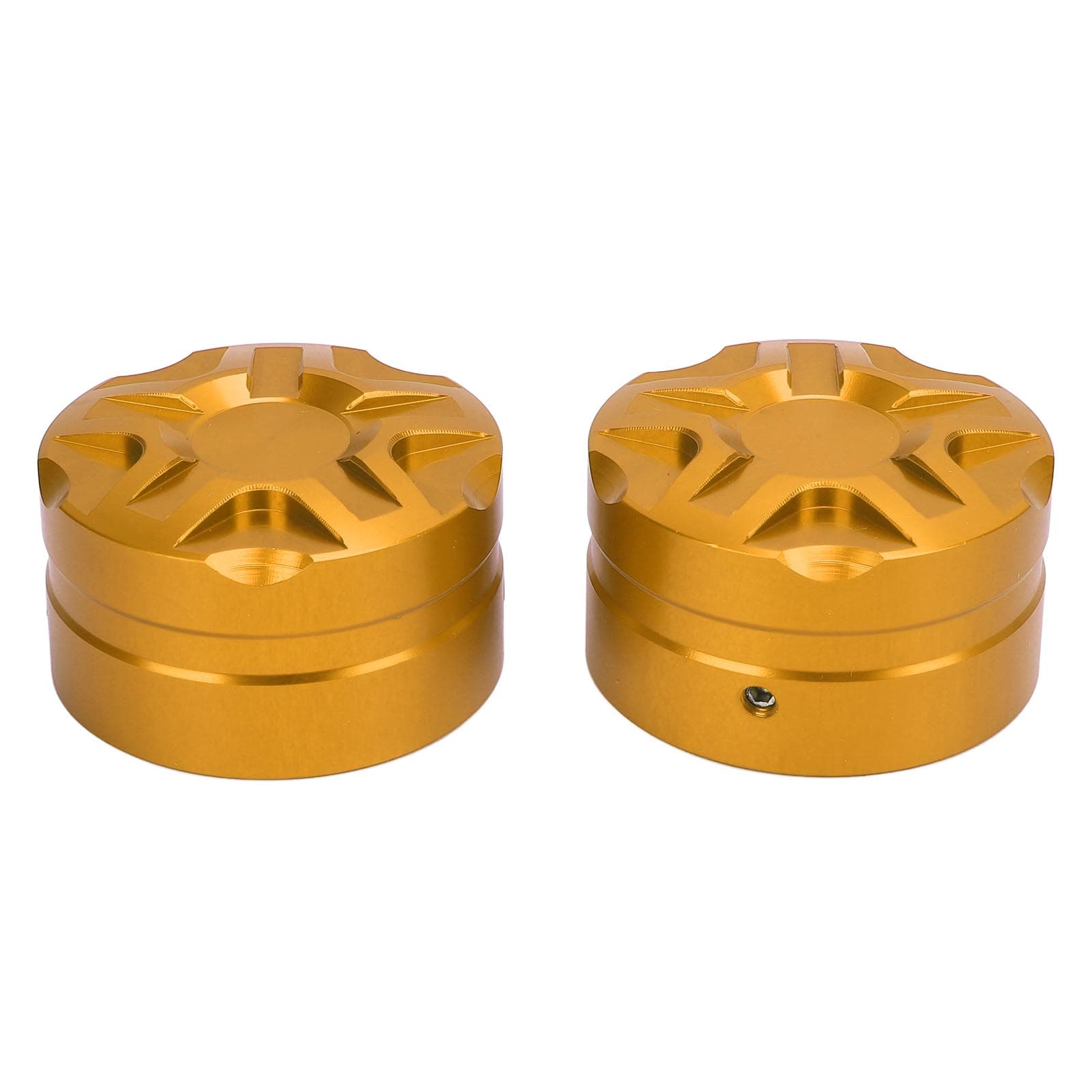 2Pcs Motorcycle Windshield Lift Switch Cover with Wrench Aluminum Alloy Windshield Lift Switch gold