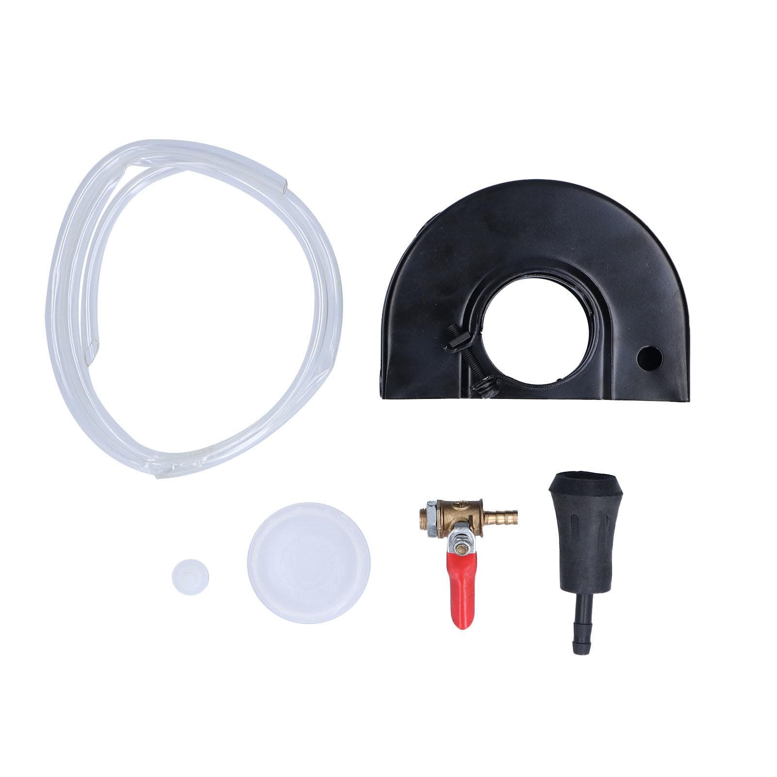 Angle Grinder Dust Cover Adjustable Water Outlet Surface Grinding Dust Shroud with 14in Valve