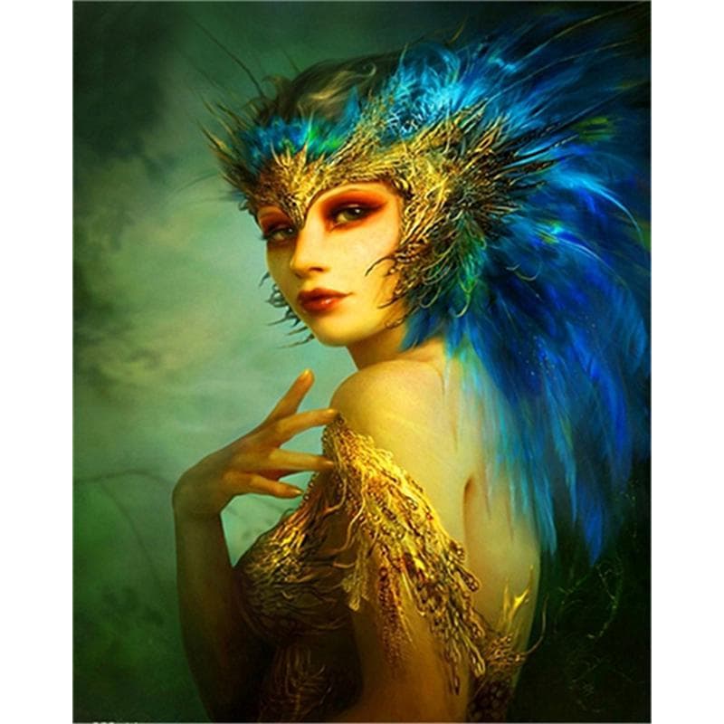 5D DIY Diamond Painting Golden Mouse Anime Diamond Embroidery Picture Rhinestone Cross Stitch 20X30CM