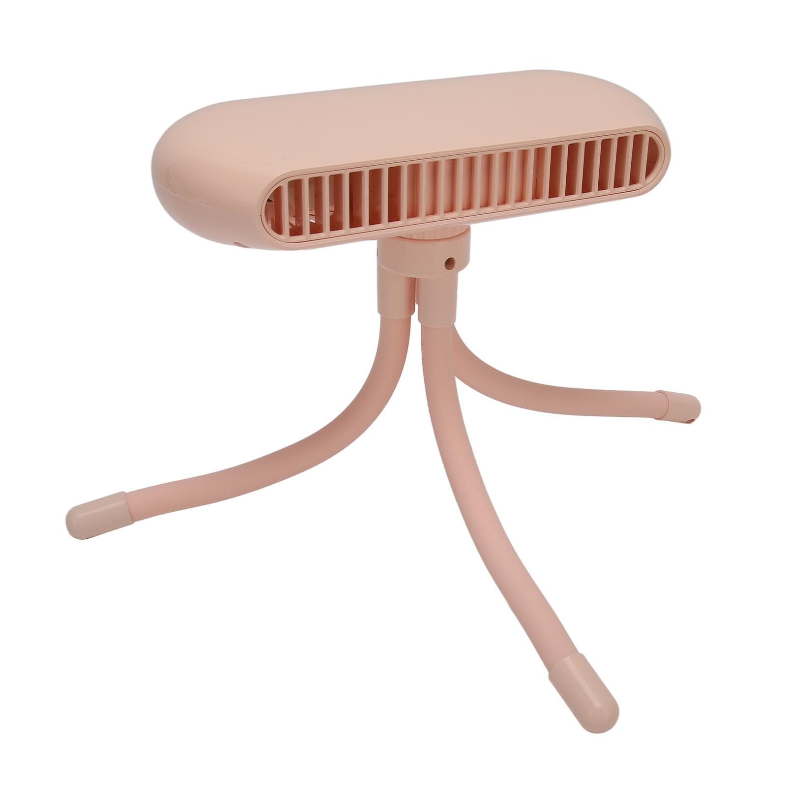 Stroller Fan Mini Handheld 4 Speed USB Battery Operated Baby Flexible Tripod Clip On Car Seat pink