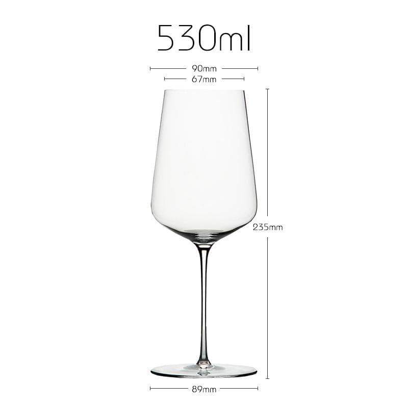 JINYOUJIA Zalto Style Upscale Banquet Crystal Handmade Wine Glass Extremely Thin Masterly Craft Perfect Flawless Classics Goblet UNIVERSAL 530ml(801-900ml)
