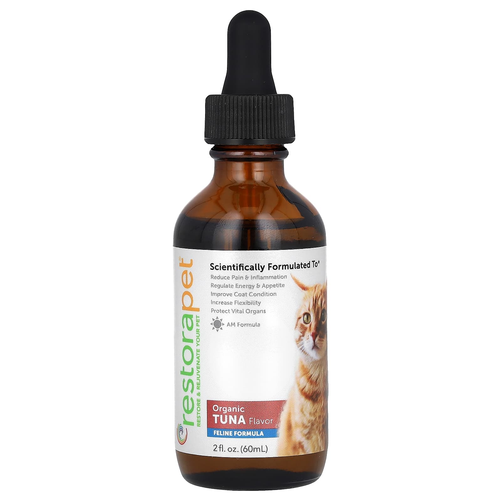 RestoraPet, Feline Formula, Organic Tuna, 2 fl oz (60 ml)