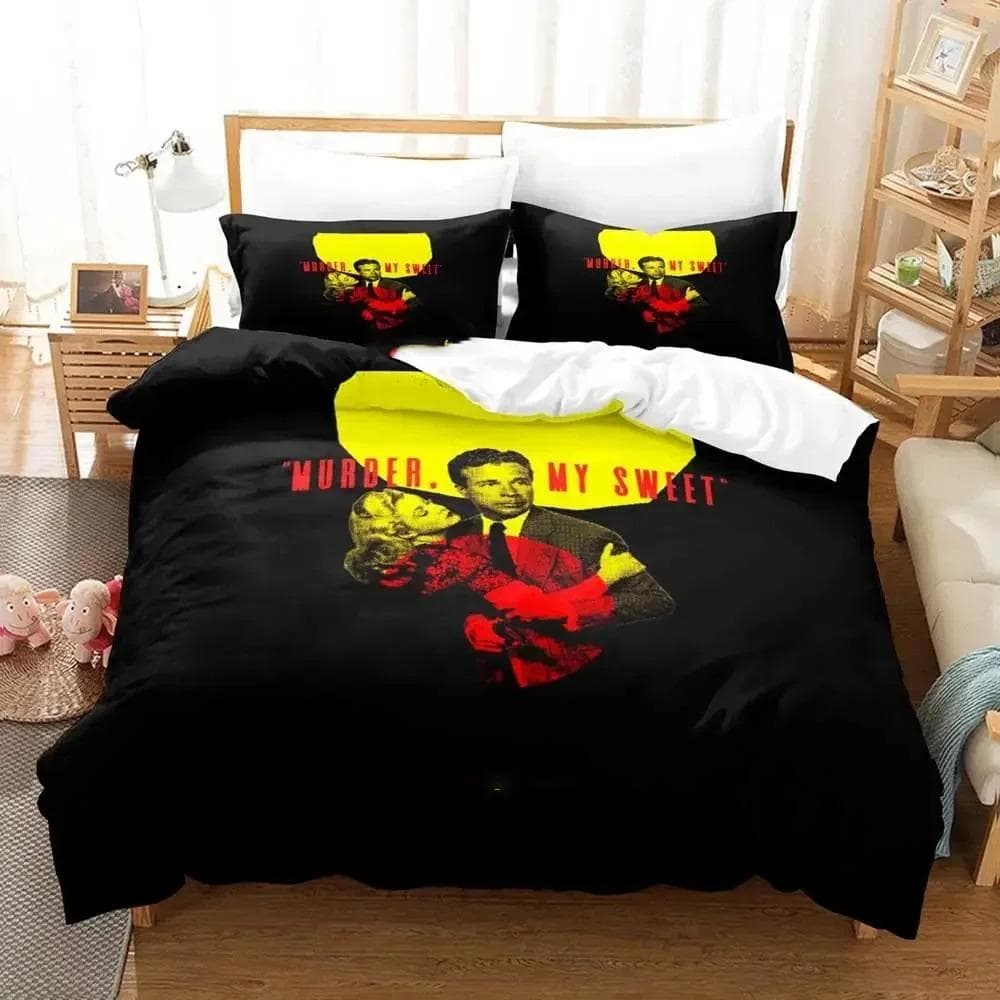 Movie Murder My Sweet Bedding Set Duvet Cover Bed Set Quilt Cover Pillowcase Comforter king Queen Size Boys Adult Bedding Set 70x133cm 2pcs