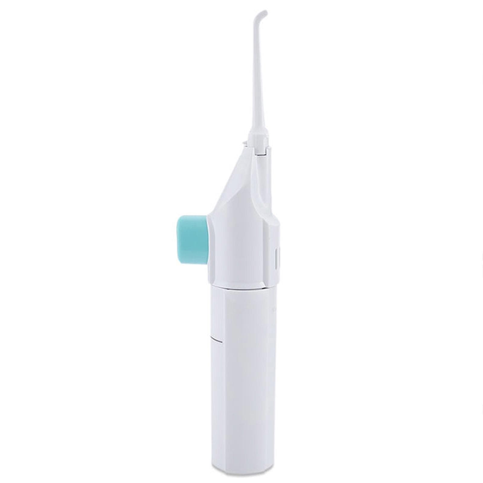 Oral Irrigator Water Flosser Portable Dental 40ml Water Tank Waterproof Teeth Cleaner No Batteries white
