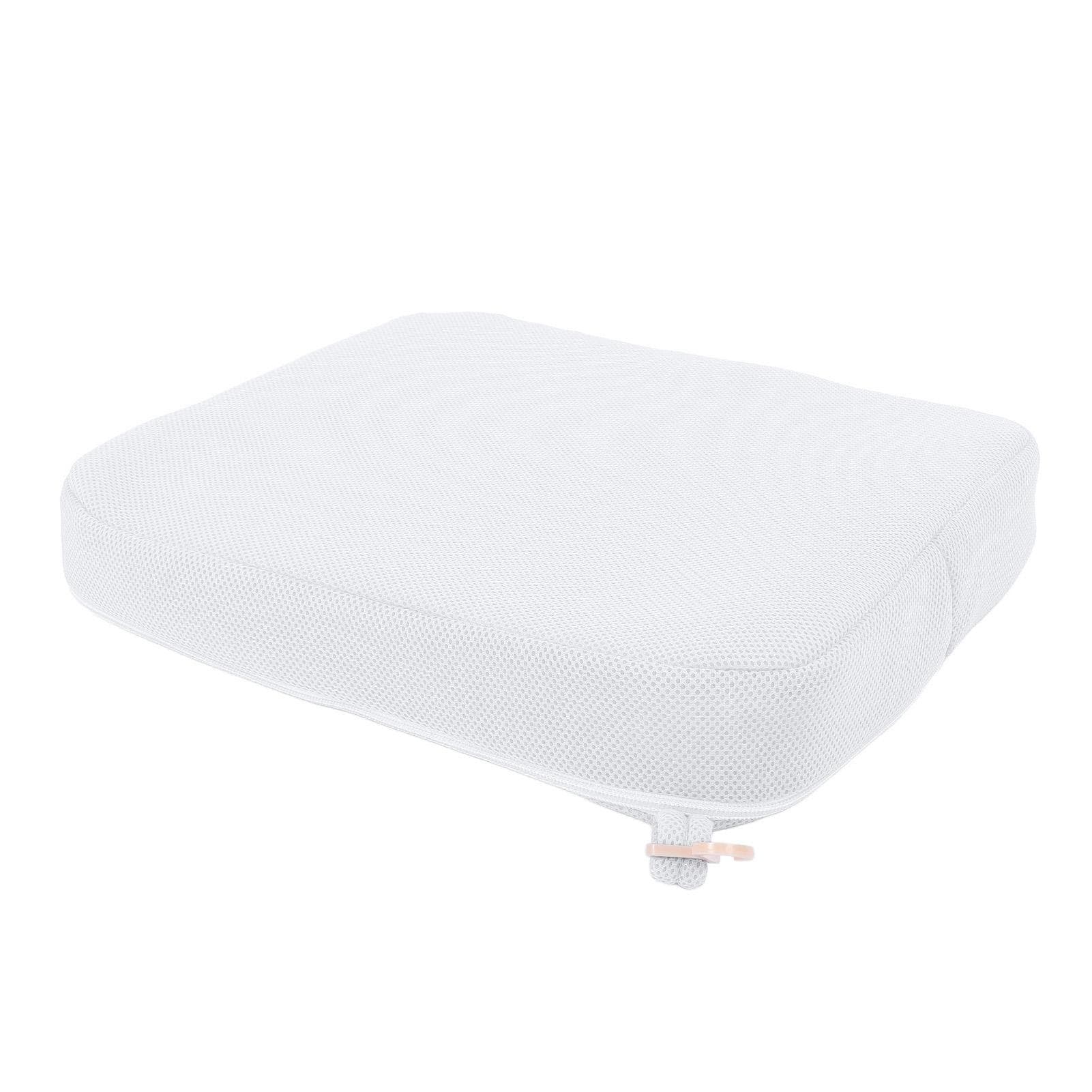 Shower Seat Cushion Breathable Comfortable Support Removable Washable Cover Bathtub Seat Cushion white