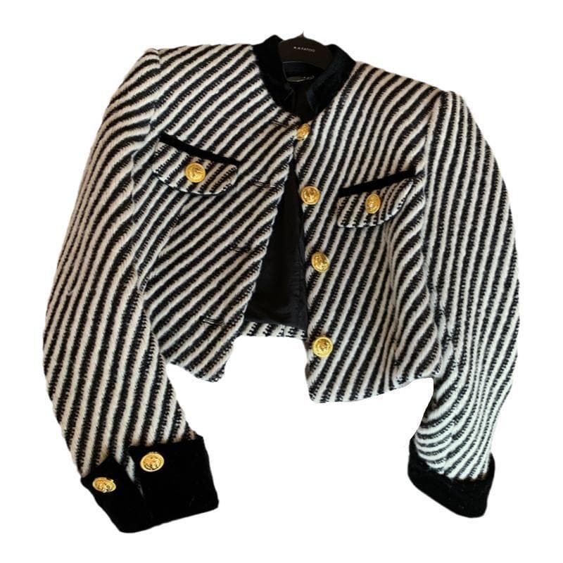 Woolen Jacket Short Autumn Clothes New Small Top XL