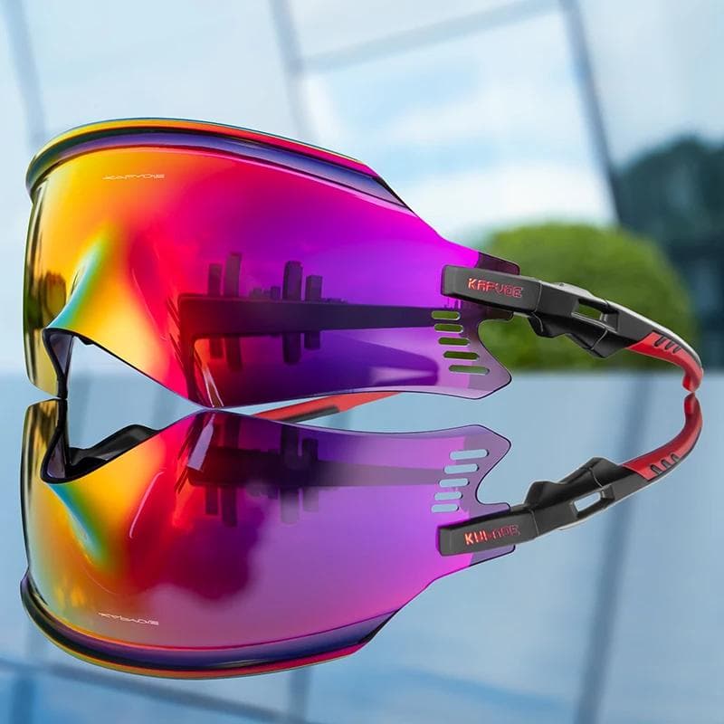 Kapvoe Cycling Sunglasses UV400 MTB Eyewear for Outdoor Sports Bike Goggles Men Women 1LENS