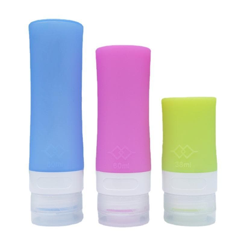 Travel Silica Gel Packaging Bottle Squeeze Cosmetic Shampoo Lotion Bottle Shower Gel Portable Washing Set 38ml 1pcs green