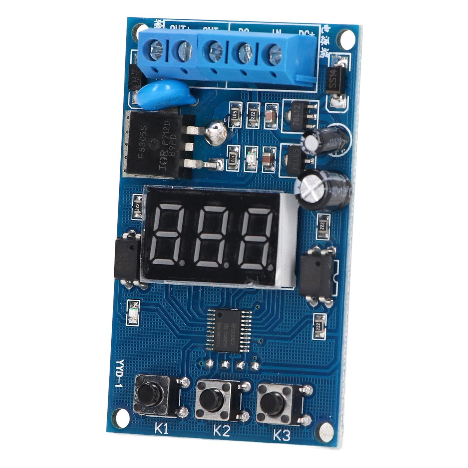 MOS Tube Control Board Adjustable Trigger Cycle Delay Switch Module Optocoupler Isolation E7A4