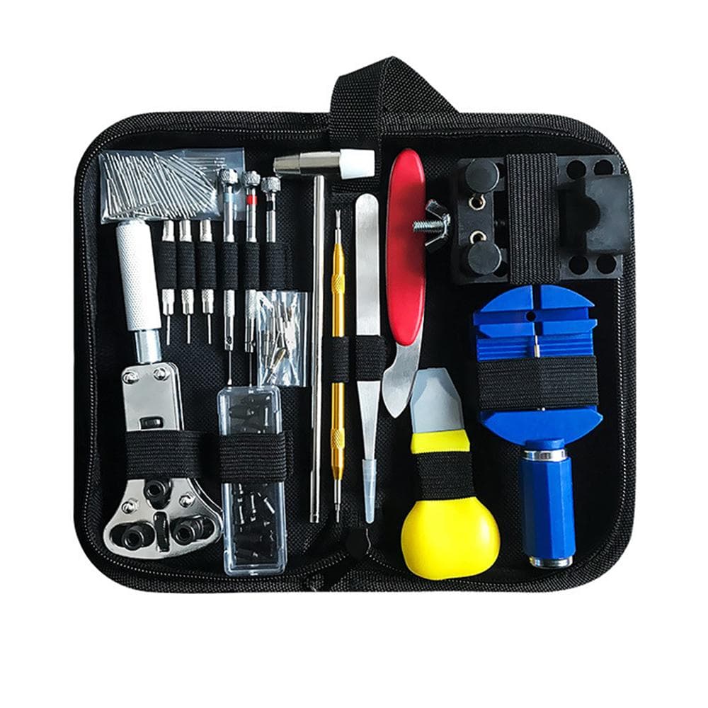 147pcs Watch Repairing Tools Set Watch Maintenance Kit Watches BackCase Opener Watch Battery Change multicolour