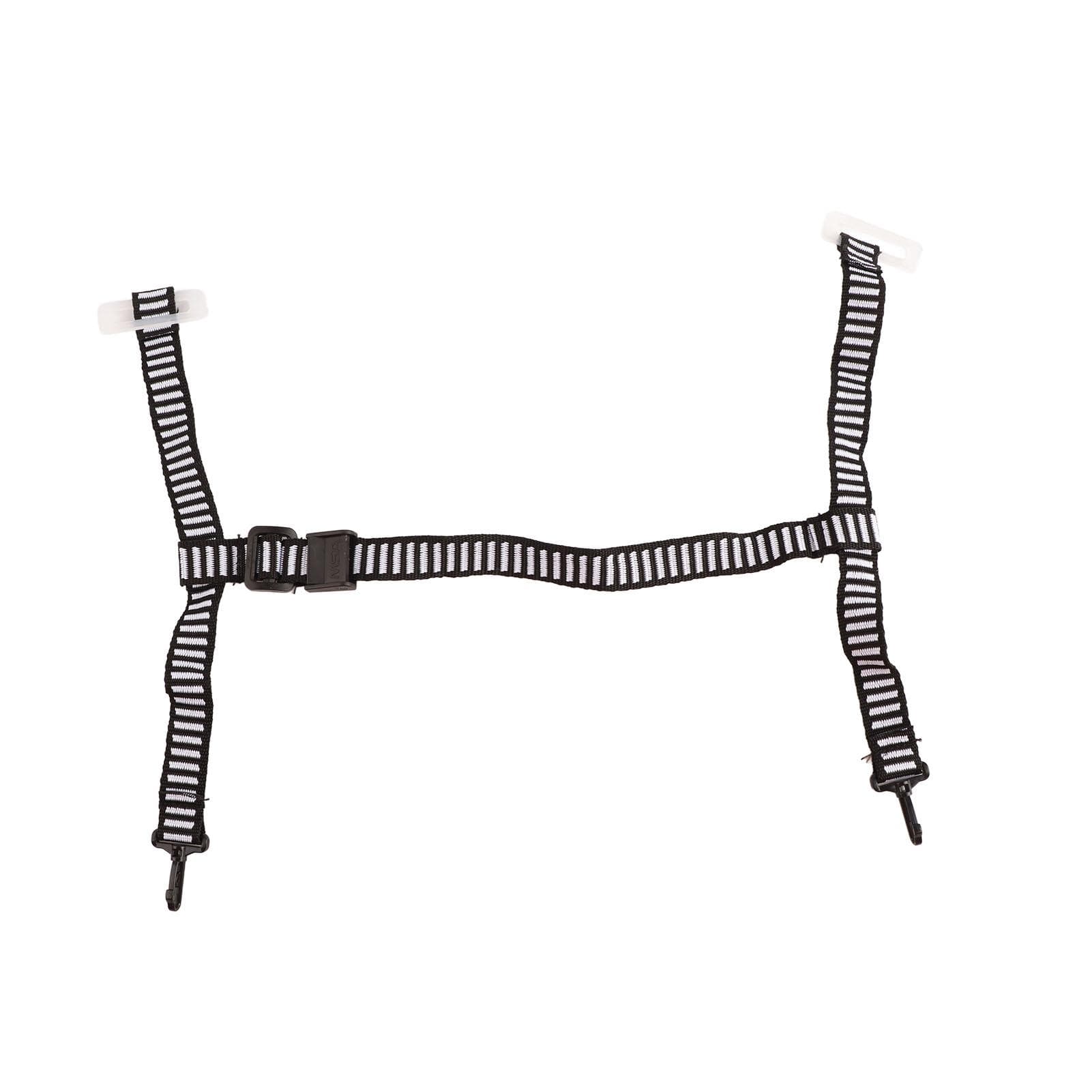 Hard Hat Chin Strap Y Shape 28cm Expandable Black White Color Blocking Universal with 4 Fixed