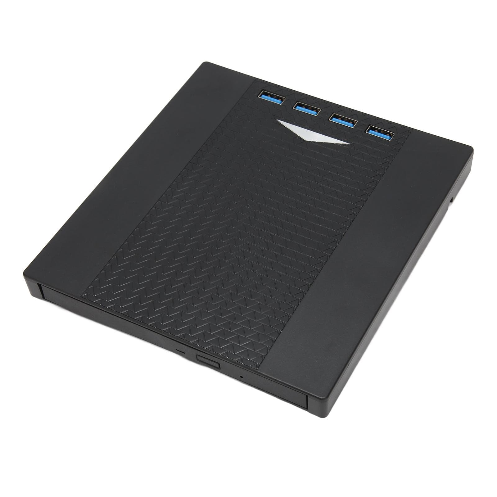 External DVD Drive USB 3.0 Low Noise Breathing Light Memory Card Slot Plug and Play DVD Burner for
