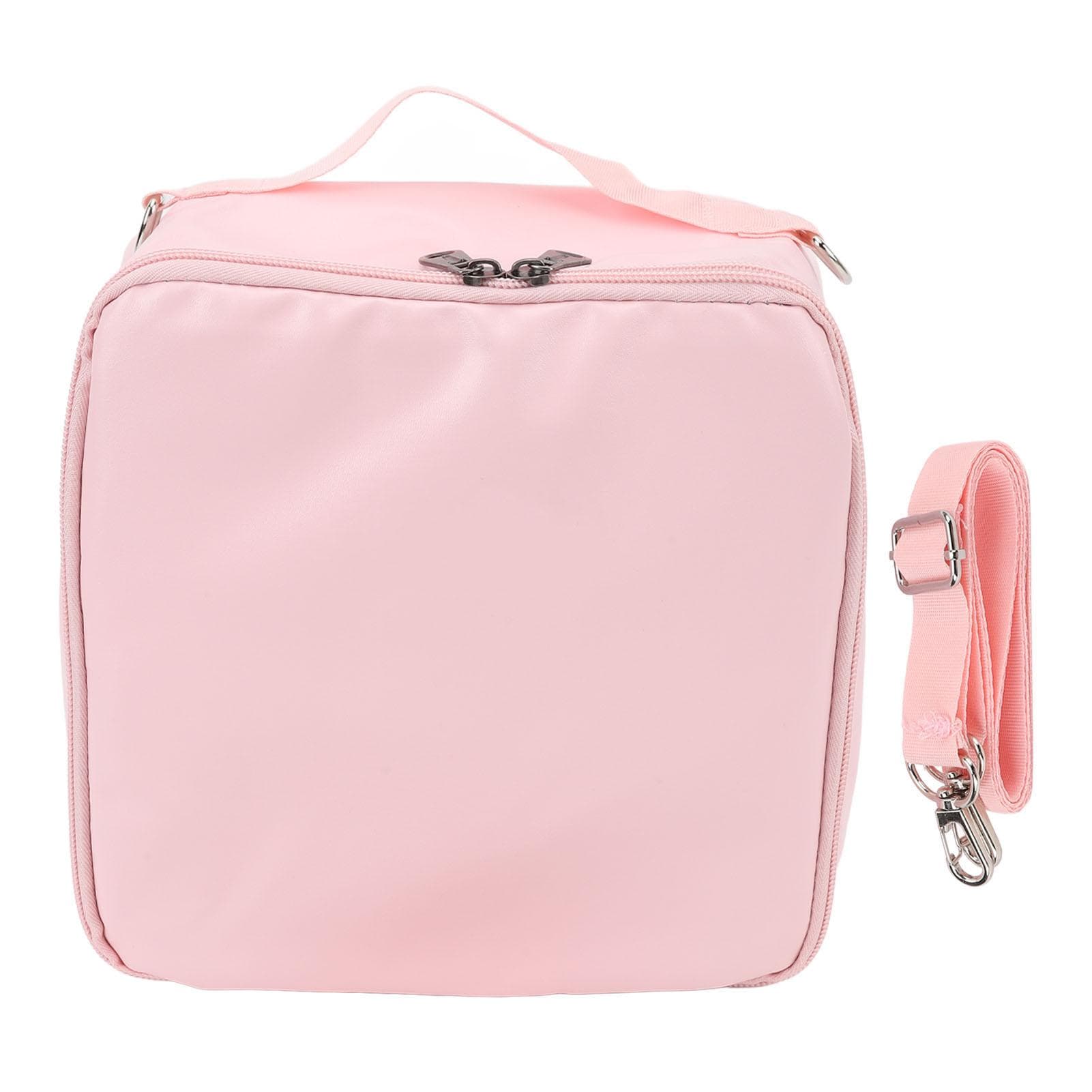 Insulated Lunch Bag Single Shoulder Lunch Pouch PU Handheld Bento Bag with Shoulder Strap for Work