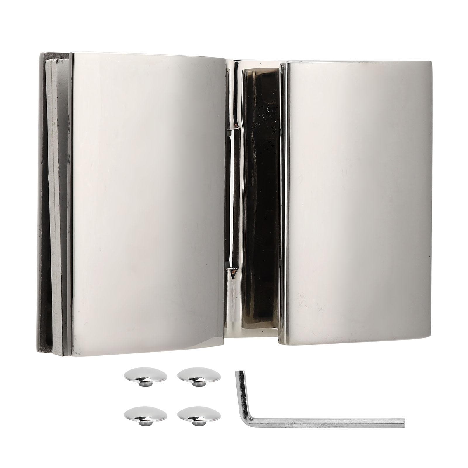 Flat DoubleSided Hinge Stainless Steel Bathroom Hinge Glass Door Hinge for Shower Room