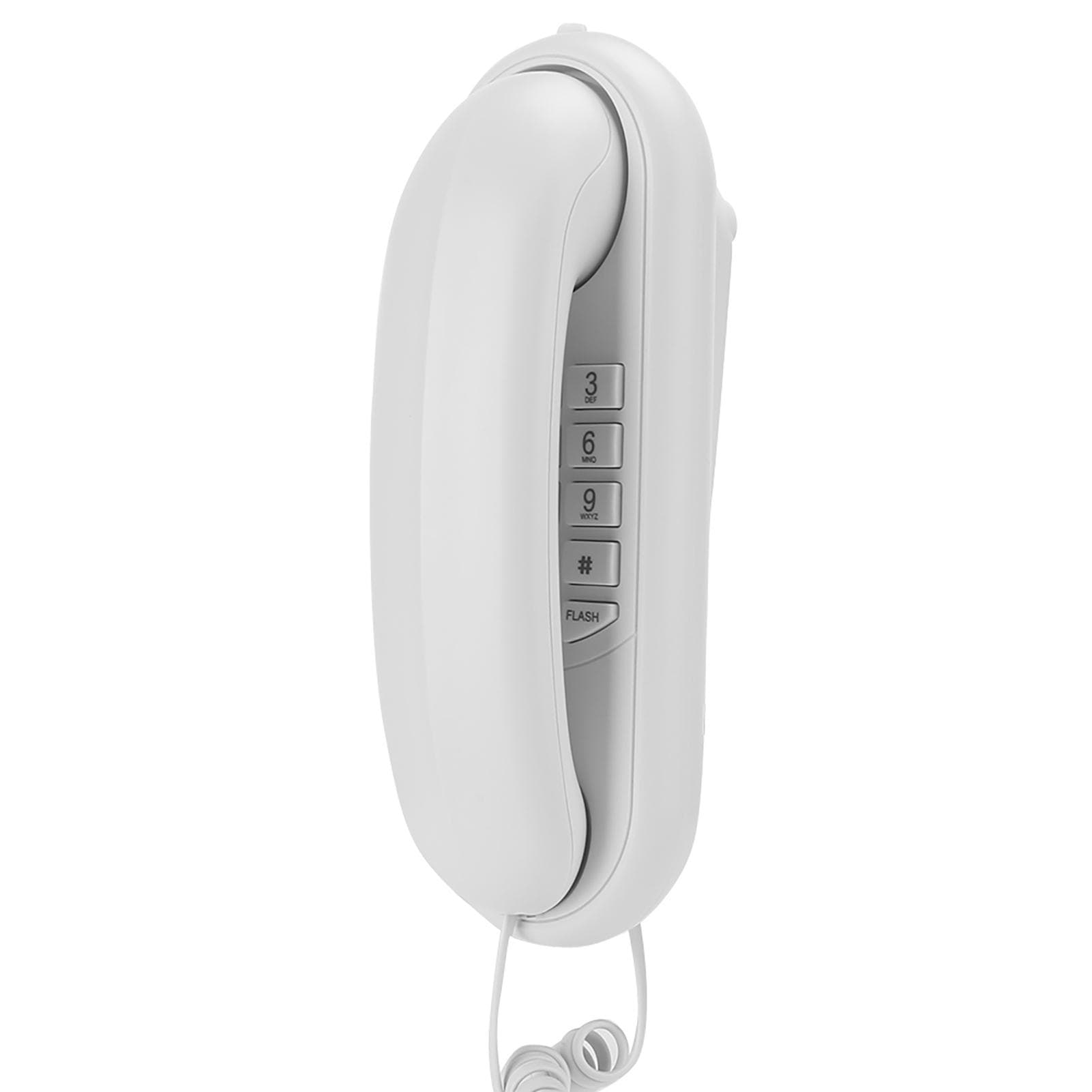Table Wall Dual Purpose Hotel Telephone Bathroom Office Wall‑mounted Family Landline White