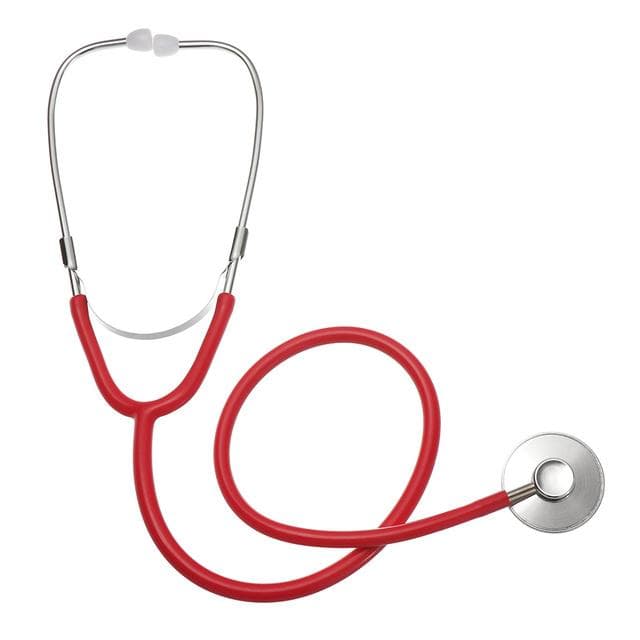Kids Stethoscope Toy Simulation Doctor's Toy Family Parent-Child Games Imitation Plastic Stethoscope Accessories red