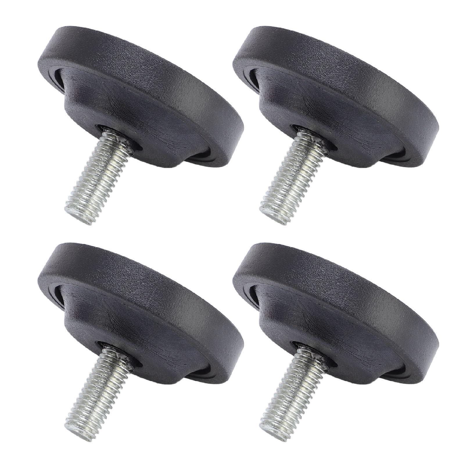 4pcs Screw On Rubber Feet for Furniture Adjustable M10 Thread Furniture Pad Legs for Table Chair