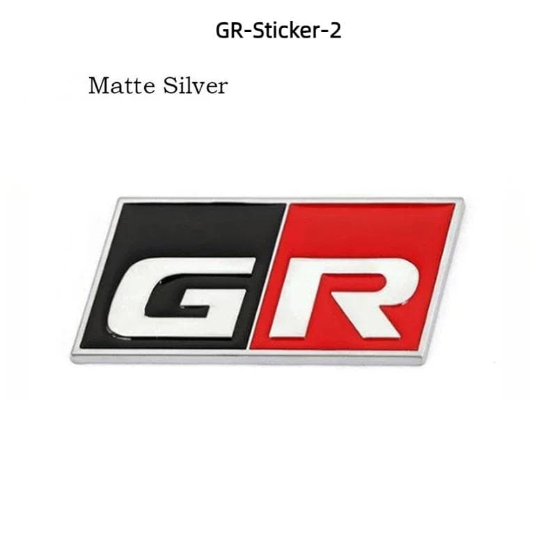 3D Metal GR Sport Logo Car Sticker Labeling Emblem Badge Decals Accessories GR-Sticker-2