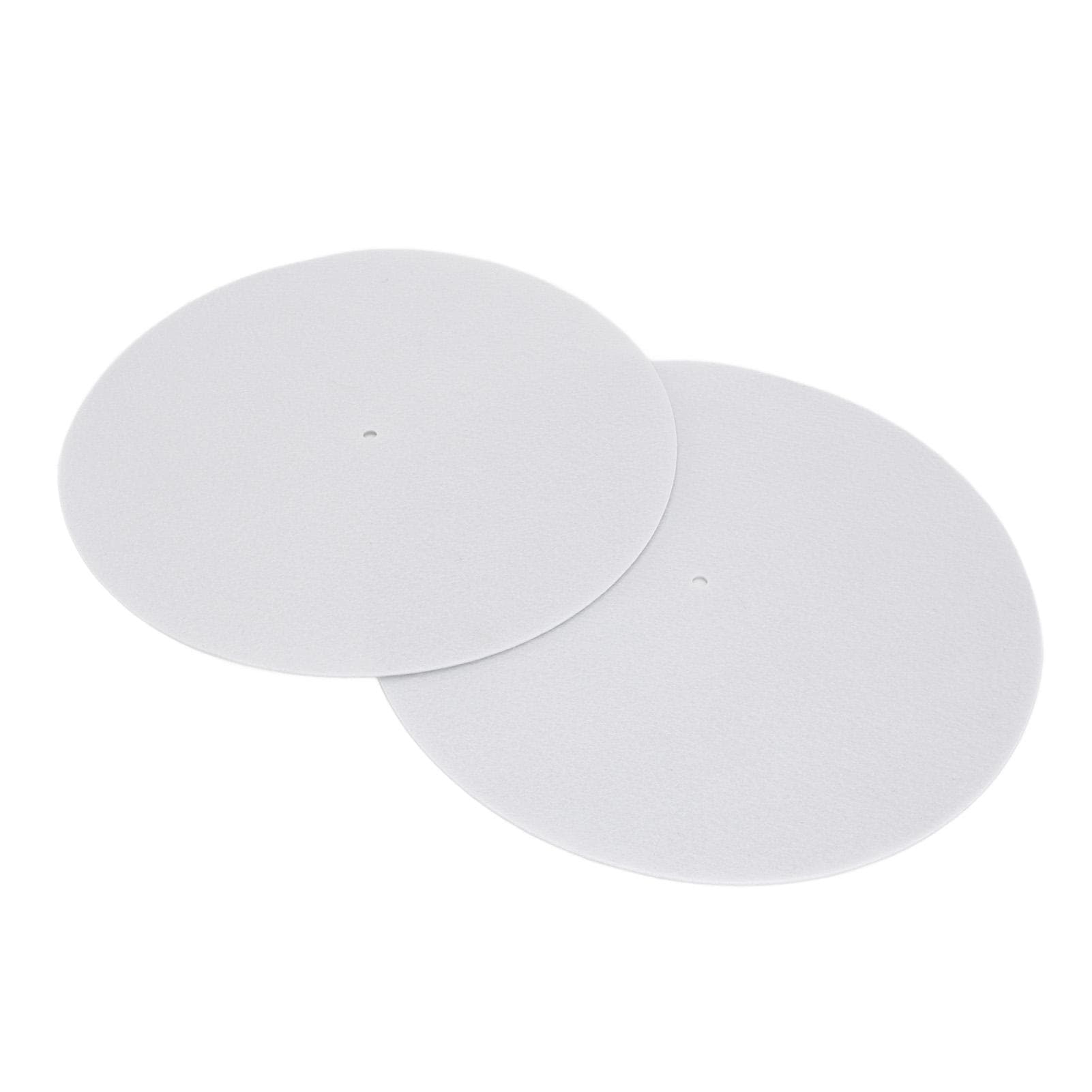 2pcs 12 Inch Platter Mat Felt Anti Static Anti Slip Turntable Pad for Home Record Player