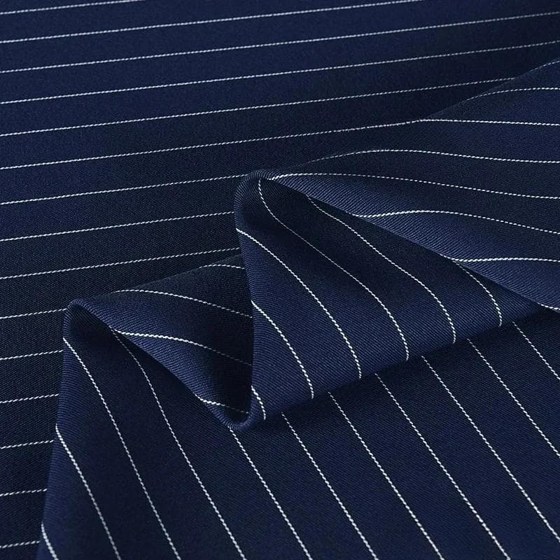 100x150cm Fine Stripe Fabric Spring Summer Fashion Skirts Suits Cloth Apparel Sewing Fabric Polyester Rayon Spandex Material 100x150cm