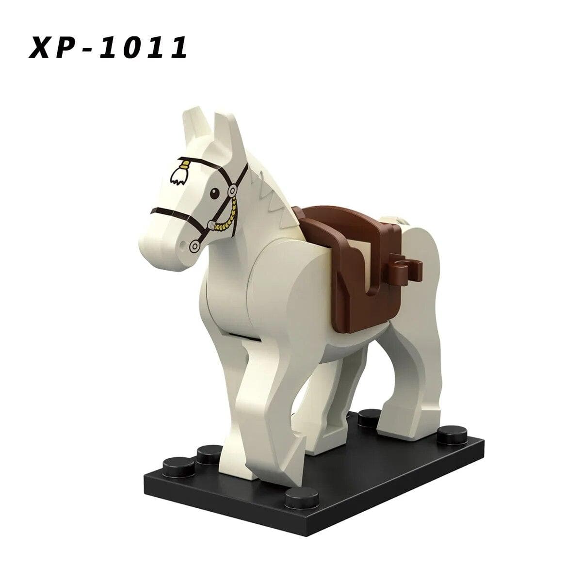 Plastic Blocks Mini Blocks Action Figures War Medieval Knight Horse Wolf Saddle Bridle Toy Blocks For Children