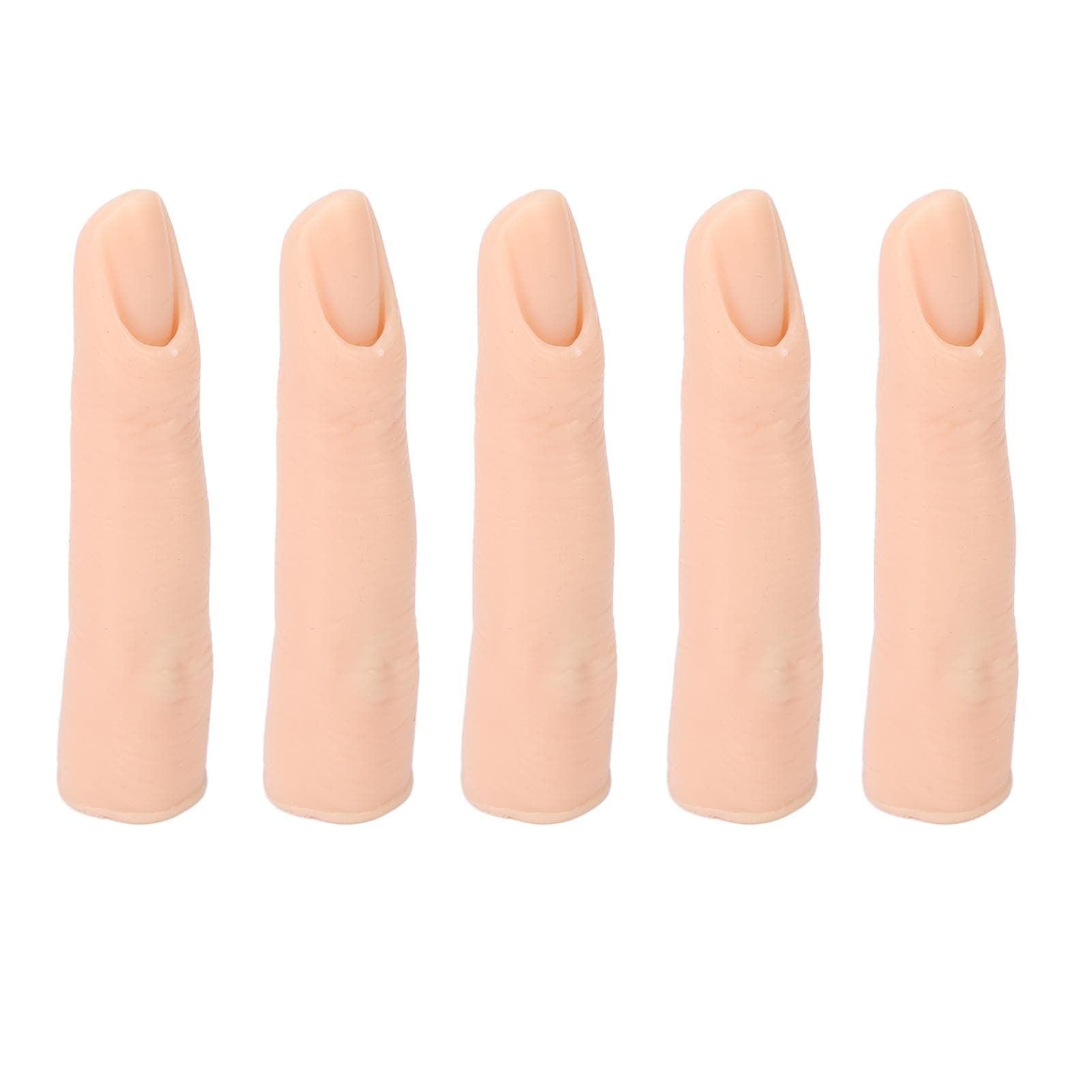 Silicone Practice Fingers for Tattoo DIY Acrylic Nails Practice Flexible Joints Nail Finger Models