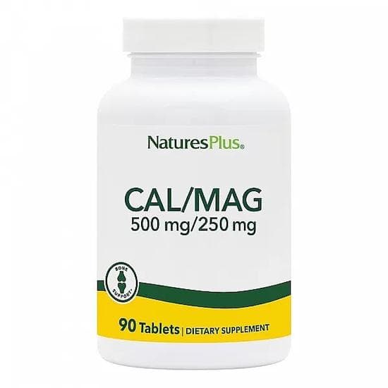 Nature's Plus- Cal/Mag, 500 mg/250 mg. 90 tab