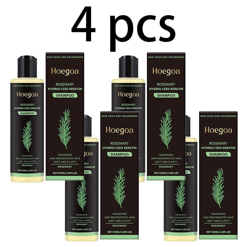 Hoegoa Rosemary Thickening Shampoo Herbal Extracts Nourishing Repairing Hair Oil Control Volumizing Shampoo