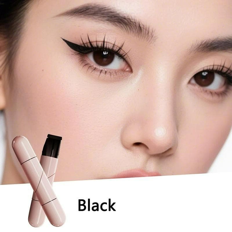 Eyeliner Stamp Integrated Eyeliner Stamp Precise Outline Signet Long-Lasting Eyeliner Liquid Pen Makeup Cosmetics black