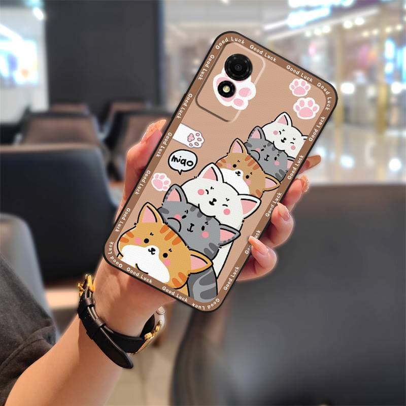 Back Cover Shockproof Phone Case For TCL 501/T433D Cartoon Fashion Design Silicone Soft case Graffiti Protective Cute TCL 501/T433D