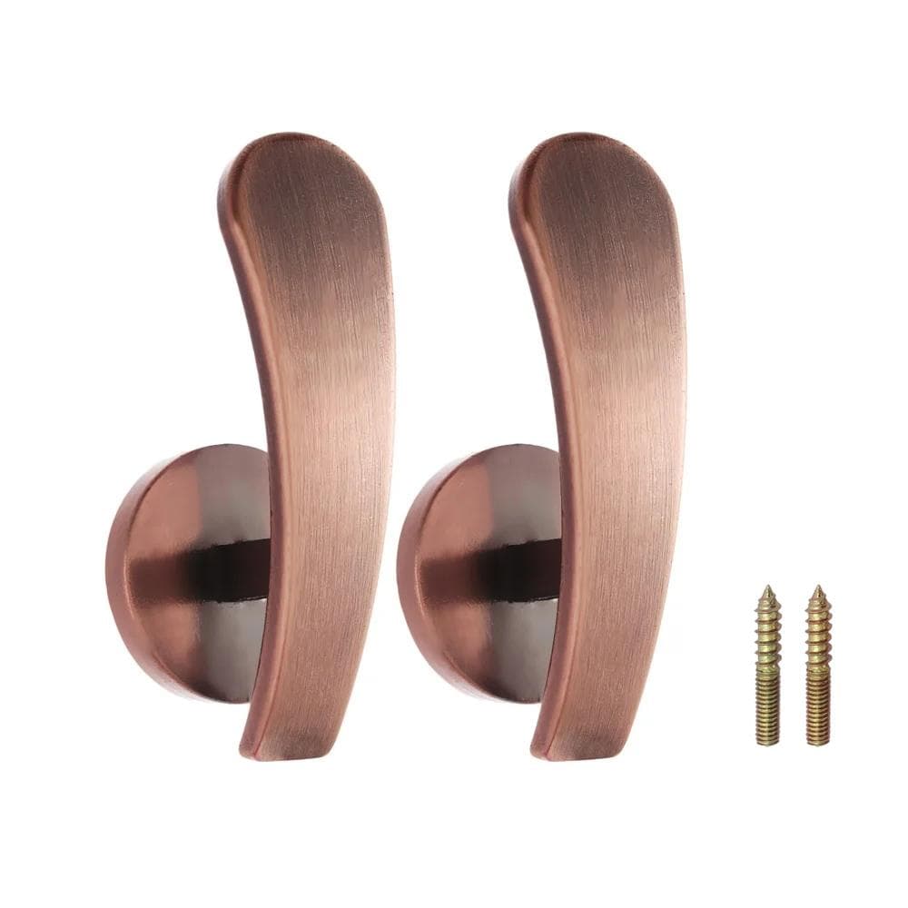 2pcs/set Retro Hold Practical Durable Curtain Holder Wall Hanger Curtain Holdback Mounted Metal Hooks rose gold