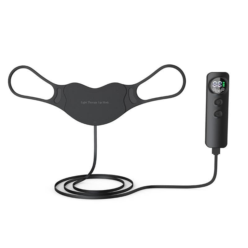New Photon Lip Beauty Instrument Household Mask Type LED Beam of Light Electric Silicone Lip Enlargement Instrument Fade Lip Lines black