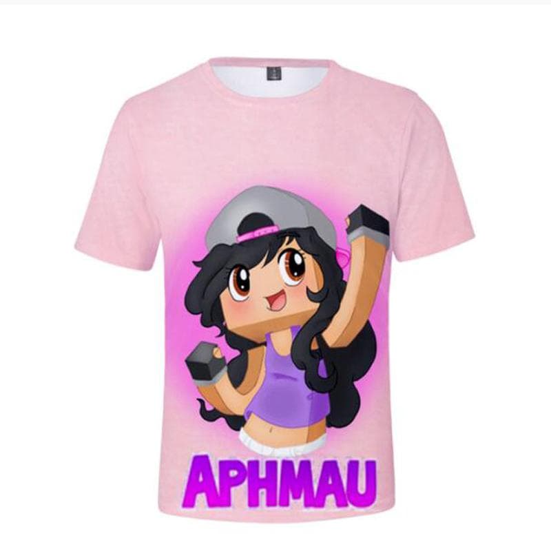 Tshirts Anime Aphmau Merch 3D Print Streetwear Boys Girls Cute Casual Fashion Oversized T Shirt Harajuku Kids Tees Tops Clothing 160